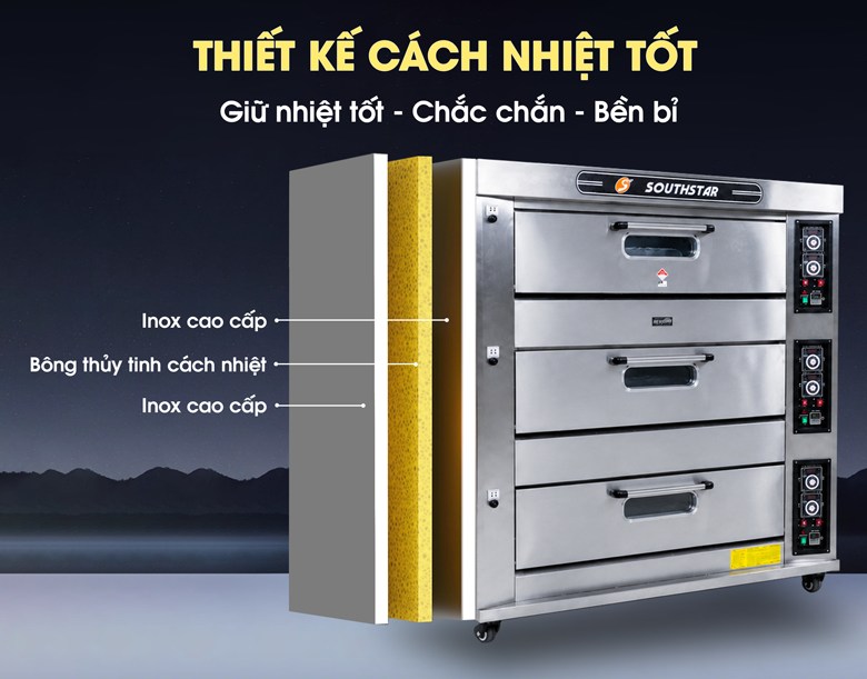 Chất liệu inox cao cấp, bền bỉ đảm bảo và cách nhiệt tốt