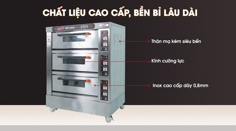 Chất liệu lò nướng bền bỉ cao cấp Chất liệu lò nướng bền bỉ cao cấp
