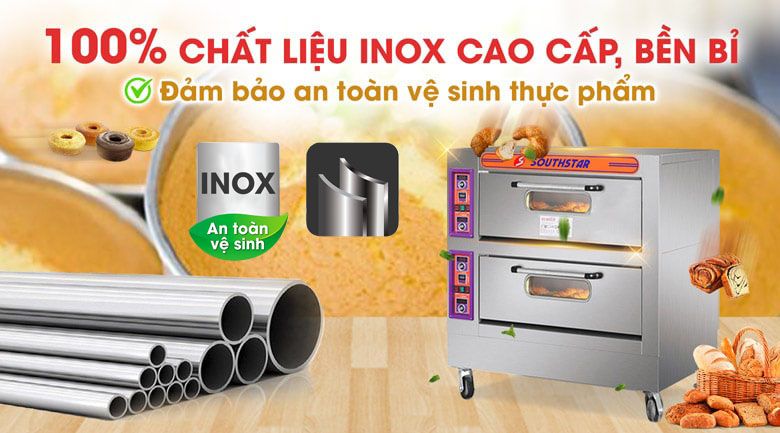 100% chất liệu inox cao cấp, bền bỉ