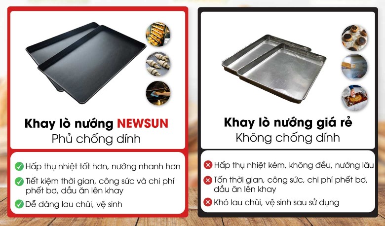 Khay phẳng chống dính