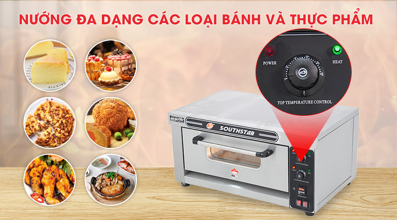 Nướng đa dạng các loại bánh và thực phẩm