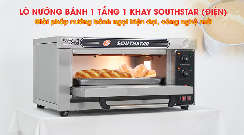 Lò nướng bánh 1 tầng 1 khay Southstar dùng điện – Giá tốt