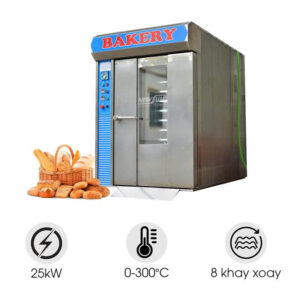 Lò Nướng Bánh Mì Xoay 8 Khay