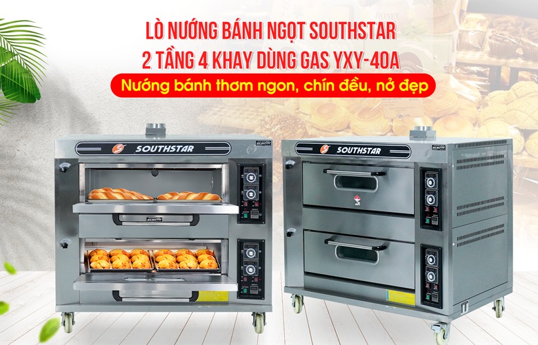 Lò Southstar 2 tầng 4 khay gas YXY-40A