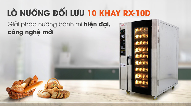 Lò nướng đối lưu 10 khay RX-10D (điện)