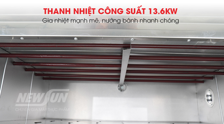 Thanh nhiệt hoạt động với công suất 13.6Kw