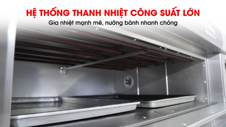 Thanh nhiệt công suất lớn, nướng bánh chín nhanh chóng Thanh nhiệt công suất lớn, nướng bánh chín nhanh chóng