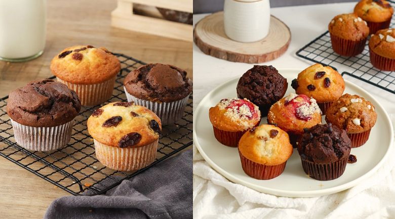 Làm bánh muffin bằng lò nướng