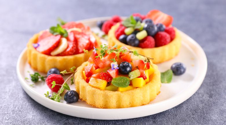 Làm bánh tart trái cây bằng lò nướng