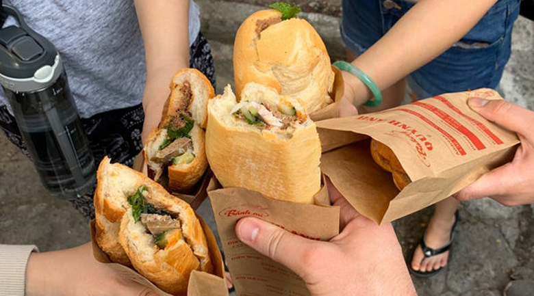 Bánh mì Quỳnh Anh có hương vị đậm đà, thơm ngon