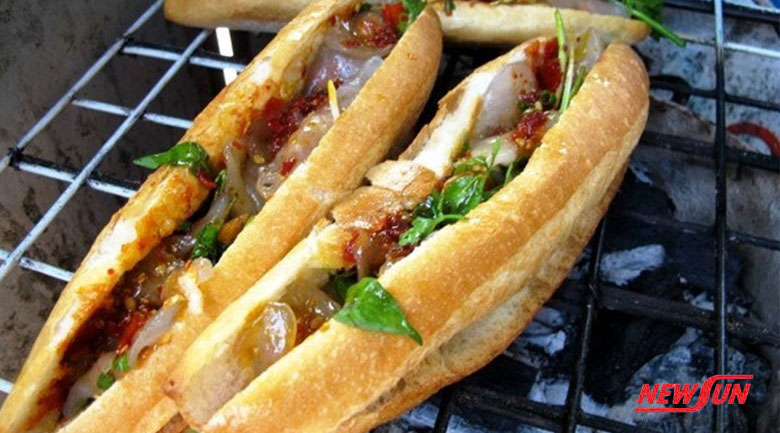 Quán bánh mì ngon ở Huế- chợ Mai