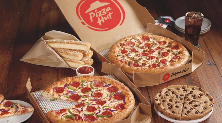 Quán Pizza Hut có thực đơn pizza đa dạng để bạn lựa chọn