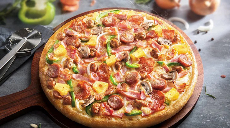 Pizza tại The Pizza Company có hương vị truyền thống và khẩu vị Á Đông