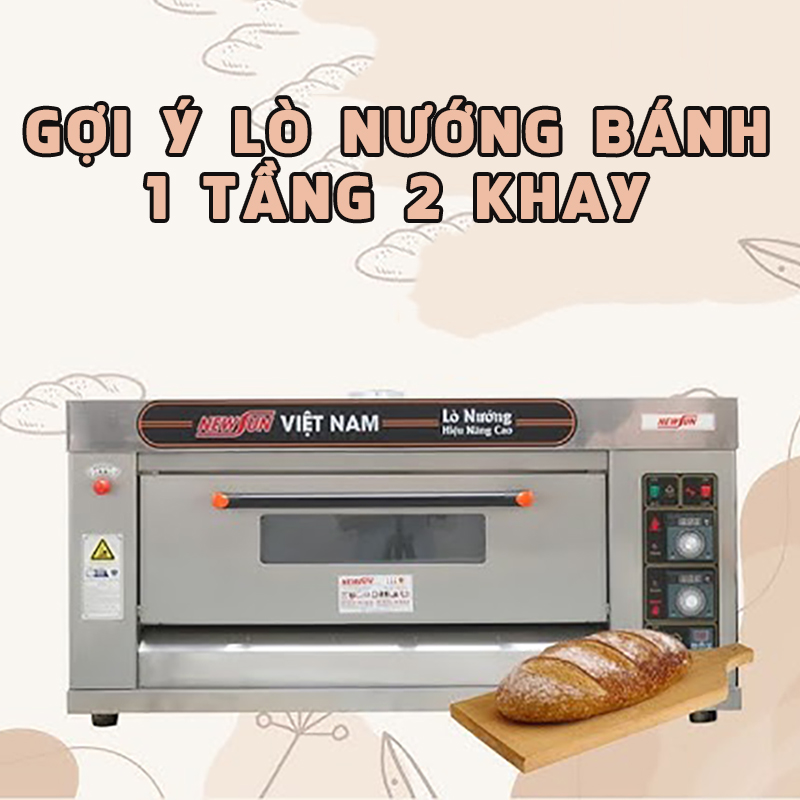 Gợi ý 5 lò nướng bánh 1 tầng 2 khay được ưa chuộng hiện nay