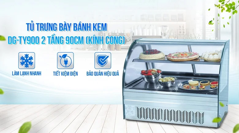 Các thiết bị cần có khi mở cửa hàng bánh 6 thiết bị cơ bản các thiết bị cần có khi mở cửa hàng bánh, tủ trưng bày