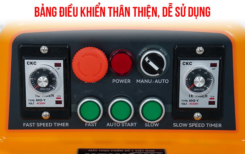 Máy đánh bột mì 8kg BS-20A Bảng điều khiển thân thiện, dễ sử dụng