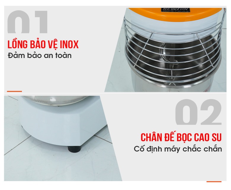 Máy đánh bột mì 8kg BS-20A Một số chi tiết khác