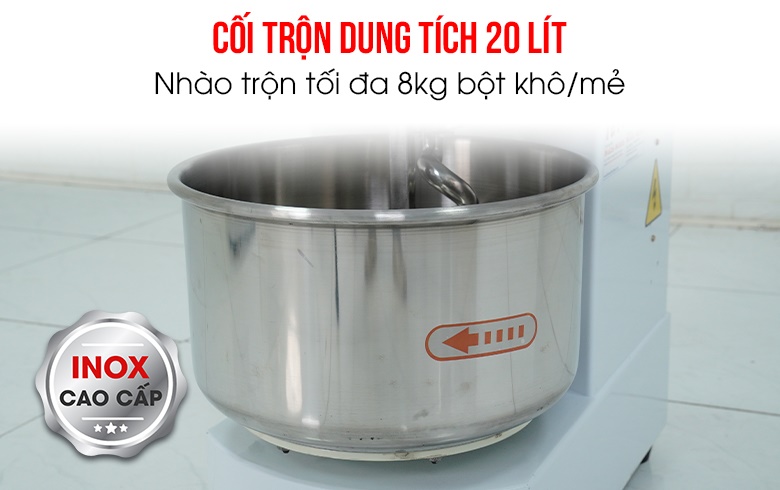 Máy đánh bột mì 8kg BS-20A Cối trộn dung tích lớn trộn được nhiều bột