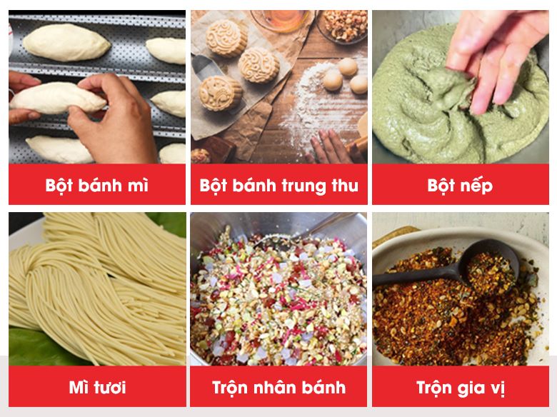 Máy đánh bột mì 8kg BS-20A Trộn được nhiều loại nhân