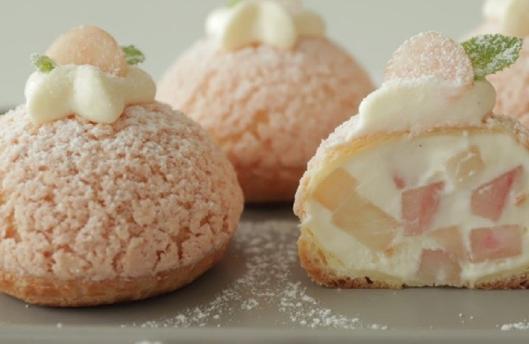 bánh su kem trái cây sữa chua