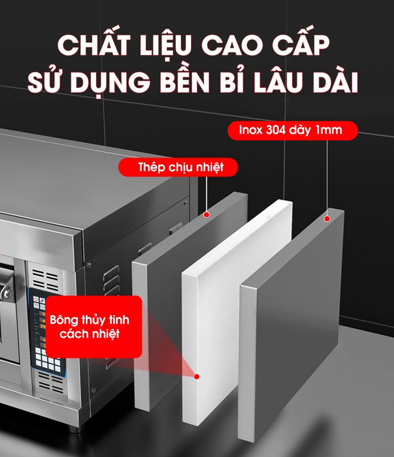 Chất liệu cao cấp, có bông cách nhiệt chống bỏng Chất liệu cao cấp, có bông cách nhiệt chống bỏng