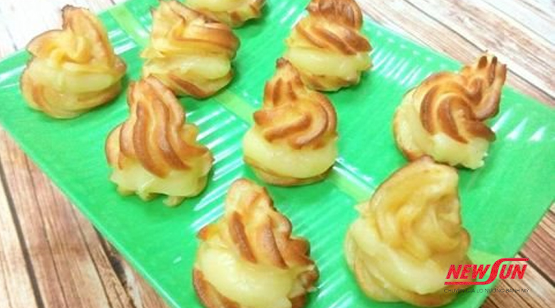 Hướng dẫn làm bánh su kem cốm 5 hương vị vô cùng hấp dẫn hướng dẫn làm bánh su kem cốm whipping cream