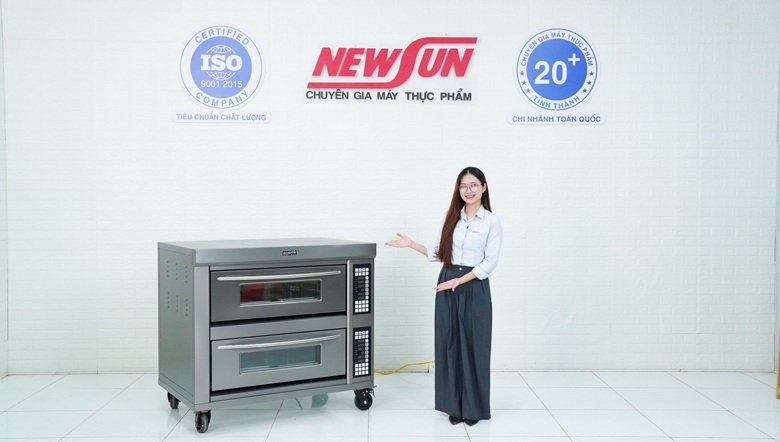 Thực tế lò nướng bánh dùng điện 2 tầng 4 khay HGD-40D (cao cấp)
