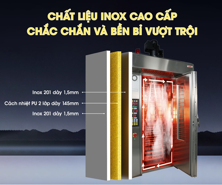 Chất liệu cao cấp, bền bỉ và cách nhiệt Chất liệu cao cấp, bền bỉ và cách nhiệt
