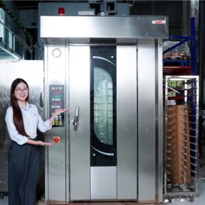 Lò nướng bánh xoay 16 khay điện HX-16D-01E lo nuong banh xoay 16 khay dien hx 16d 01e ava9