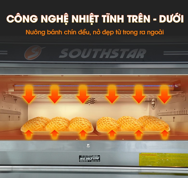 Công nghệ nhiệt tĩnh nướng bánh chín đều, nở đẹp