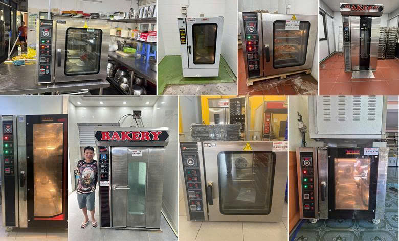 Khách hàng sử dụng sản phẩm lò nướng bánh công nghiệp của Lonuongbanhmi.com.vn Khách hàng sử dụng sản phẩm lò nướng bánh công nghiệp của Lonuongbanhmi.com.vn