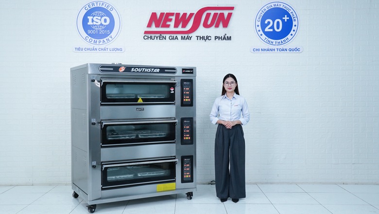 Thực tế mẫu lò nướng Southstar gas 3 tầng 6 khay YXY-60AI