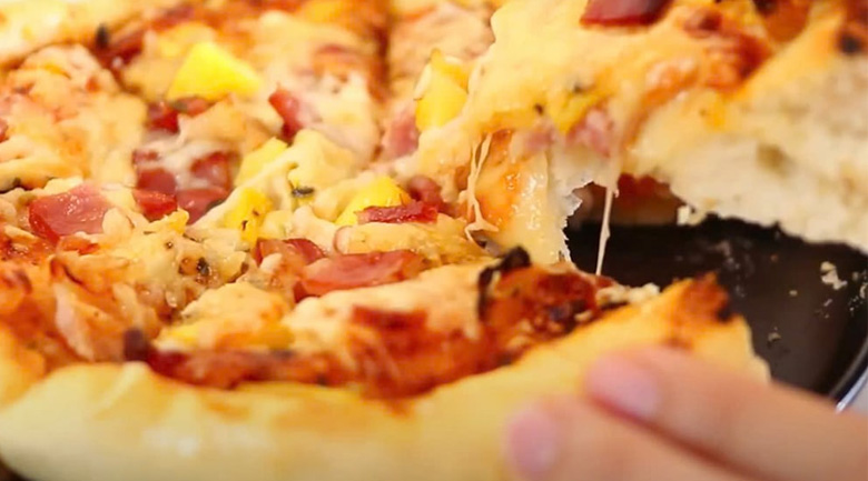 Pizza gà Buffalo, thưởng thức